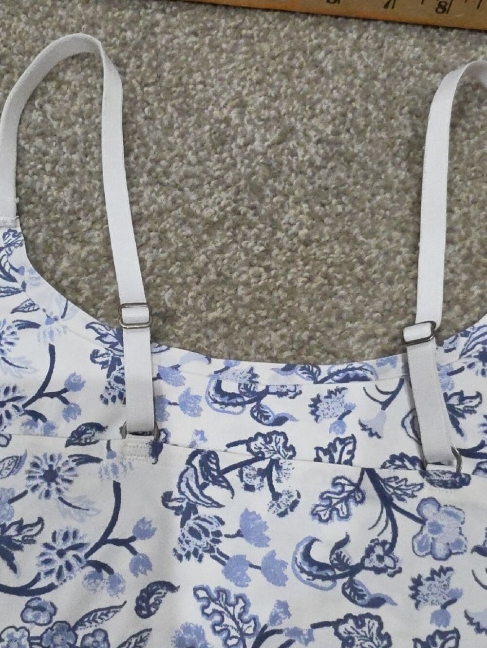 Lucky Brand White and Blue Girls Floral Bralette - Picture 6 of 6